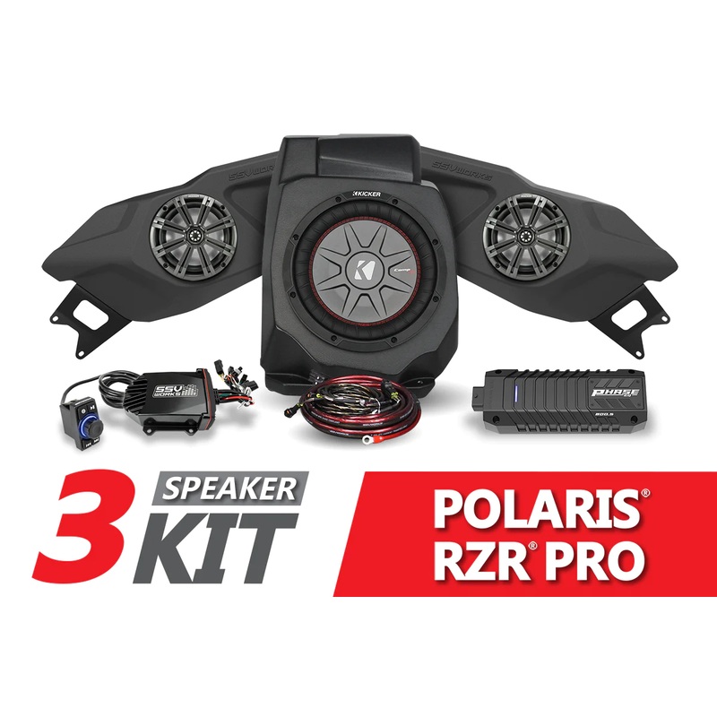 SSV Works Kicker 3-Speaker Plug-&-Play System – 2020-2023 Polaris RZR Pro
