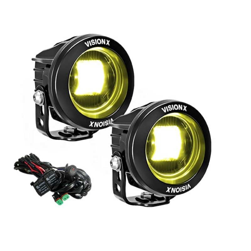 Vision X 3 Round CG2 SAE LED Light Cannon Kit