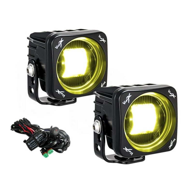 Vision X 3 Square CG2 SAE LED Light Cannon Kit