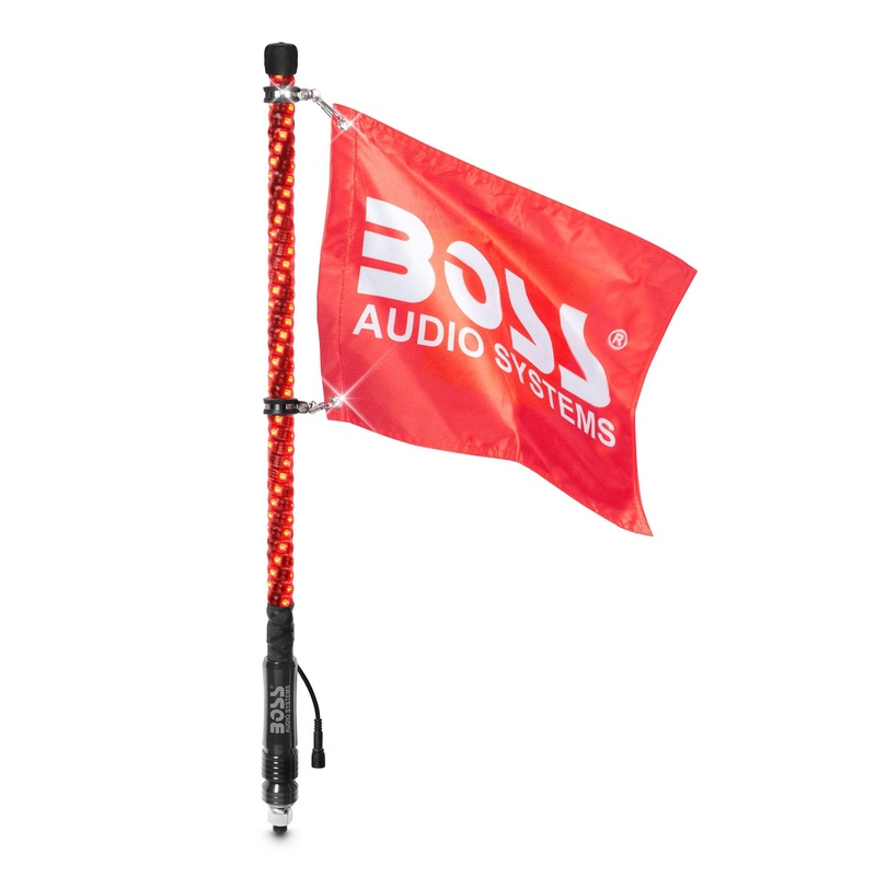 Boss Audio 24 Long RGB LED Wrapped Whip – 360 of color