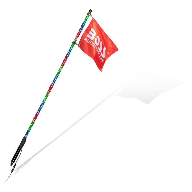 Boss Audio 48 Long Changing RGB LED Wrapped Whip