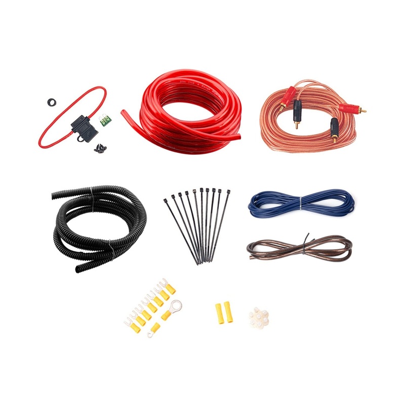 Boss Audio 10 Gauge Amplifier Installation Kit with RCA Interconnect Wire