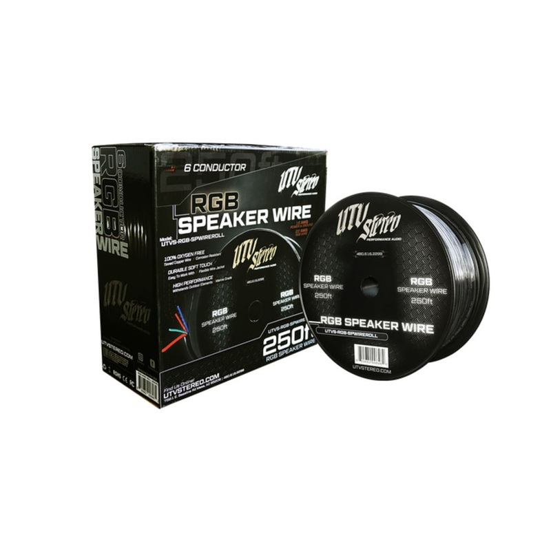 UTV Stereo 6 Conductor 250′ RGB Speaker Wire