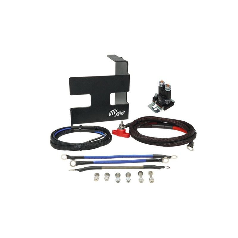 UTV Stereo Can-Am X3 2nd Battery Kit Wire Kit & Battery Mount Only