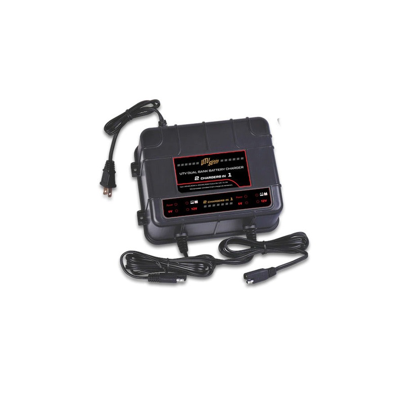 UTV Stereo Dual-Bank Battery Charger