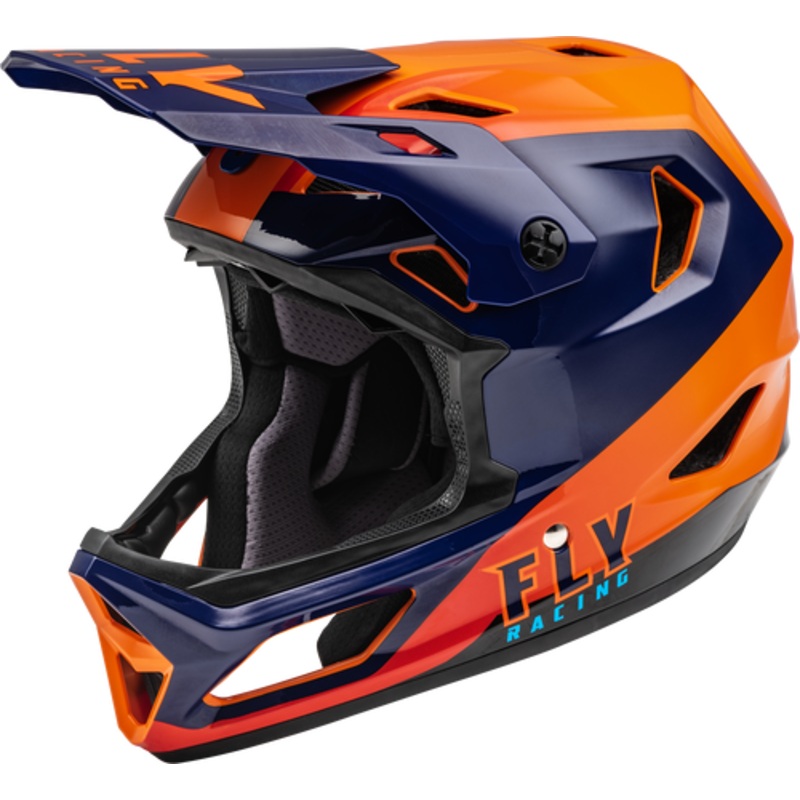 Fly Racing Rayce Helmet – Navy/Orange/Red