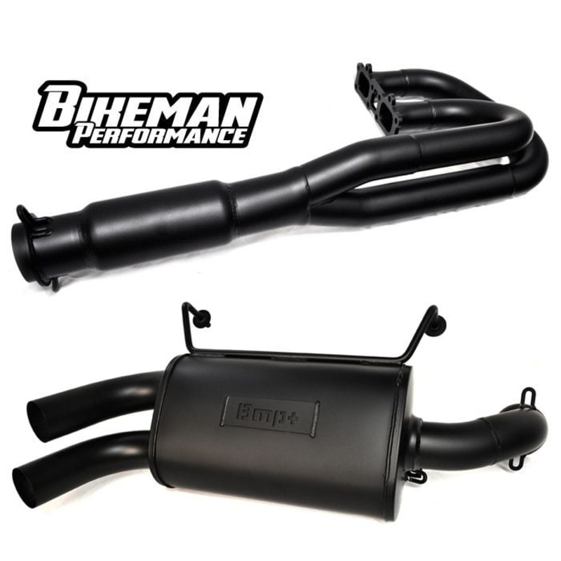 Bikeman Performance ’14+ Polaris RZR XP 1000 Double Barrel Full Exhaust System – Ceramic Black