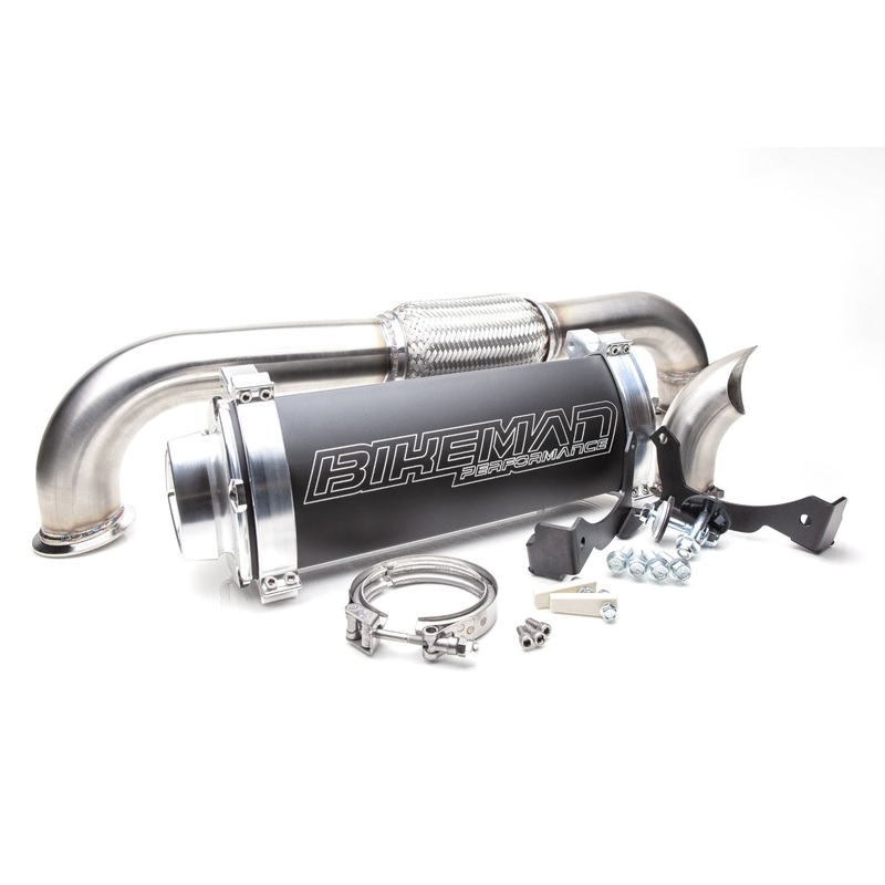 Bikeman Performance ’16+ Polaris RZR XP Turbo Big MO Full Exhaust System – Bare Stainless