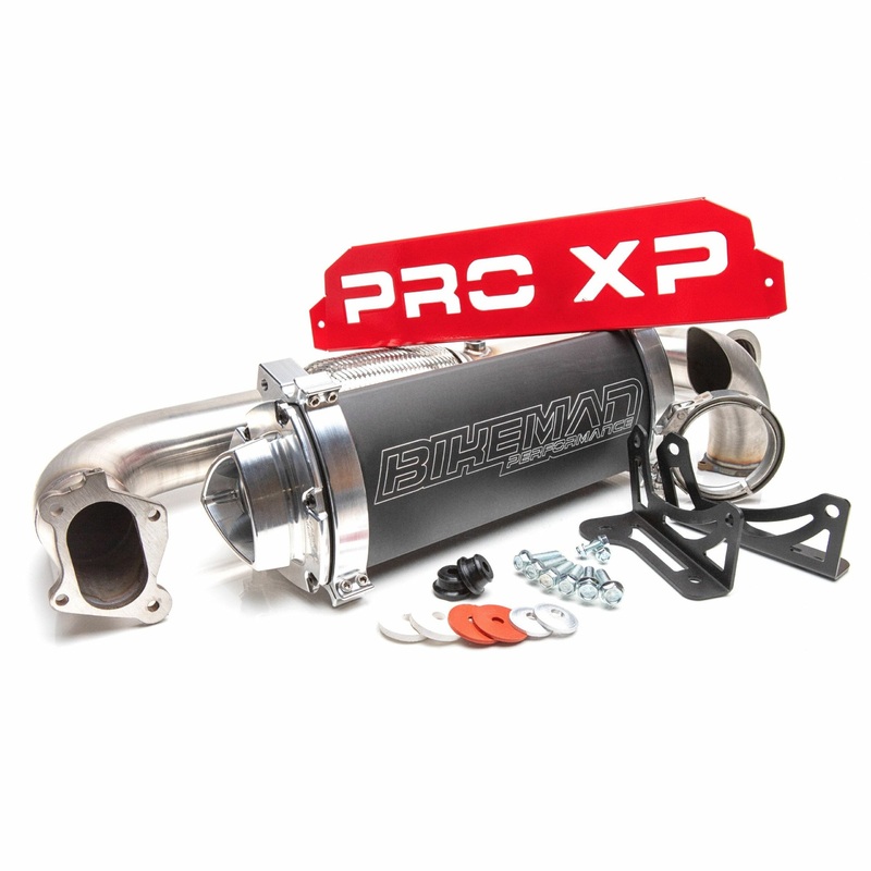 Bikeman Performance ’20+ Polaris RZR Pro XP Big MO Full Exhaust System – Bare Stainless