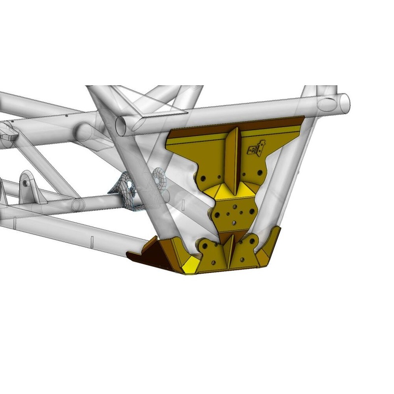 CT Race Worx Can-Am Maverick X3 Rear Radius Rod Reinforcement Plate