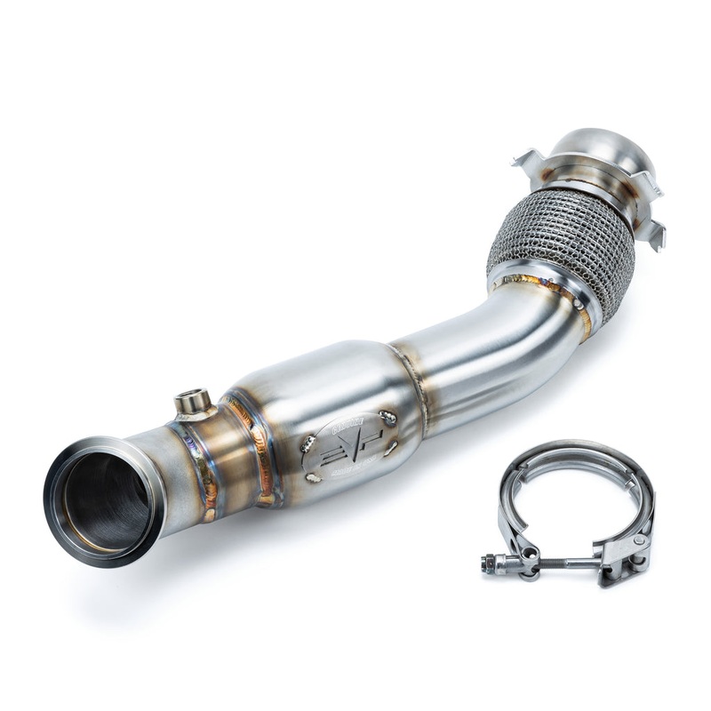 EVO Can-Am Maverick R 3 Inch Down Pipe w/ Bullet Muffler