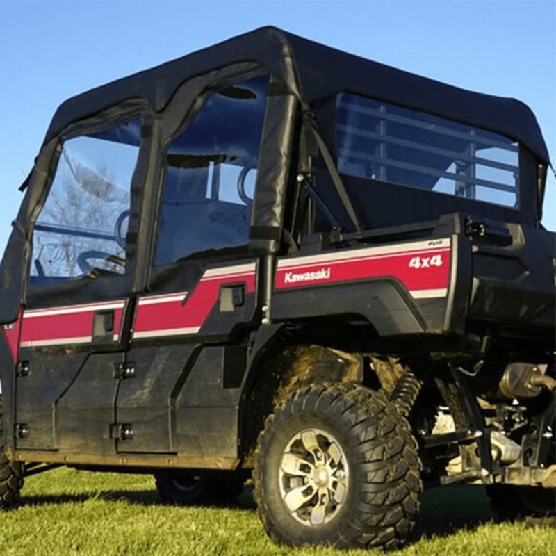 Falcon Ridge Kawasaki Mule Pro-FXT/DXT Upper Soft Doors, Middle & Rear Windows