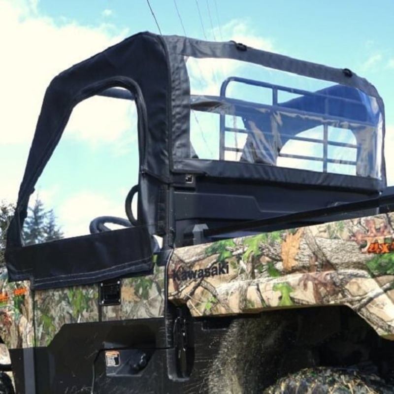 Falcon Ridge Kawasaki Mule Pro-MX Soft Doors and Rear Window With Zipper