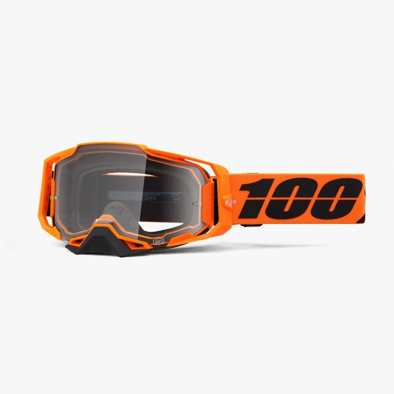 100% Armega Goggles – CW2|Clear Lens|Mirror Red Lens