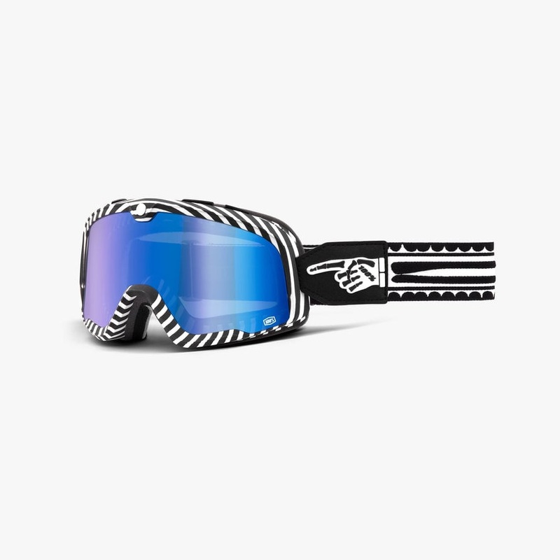 100% Barstow Goggles – Death Spray – Blue Mirror Lens