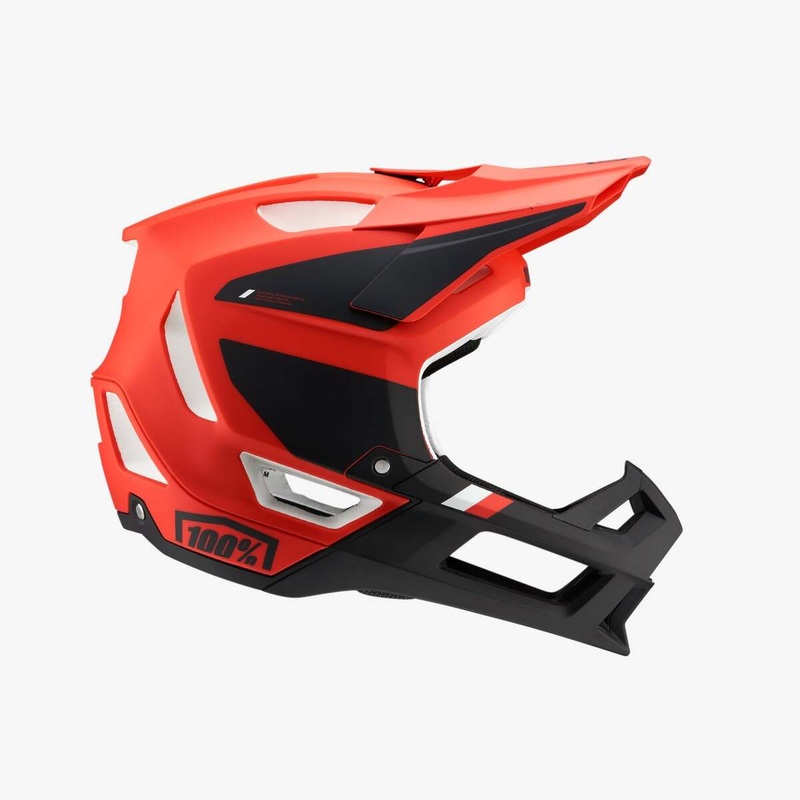 100% Trajecta Helmet with Fidlock – Cargo – Fluo Red