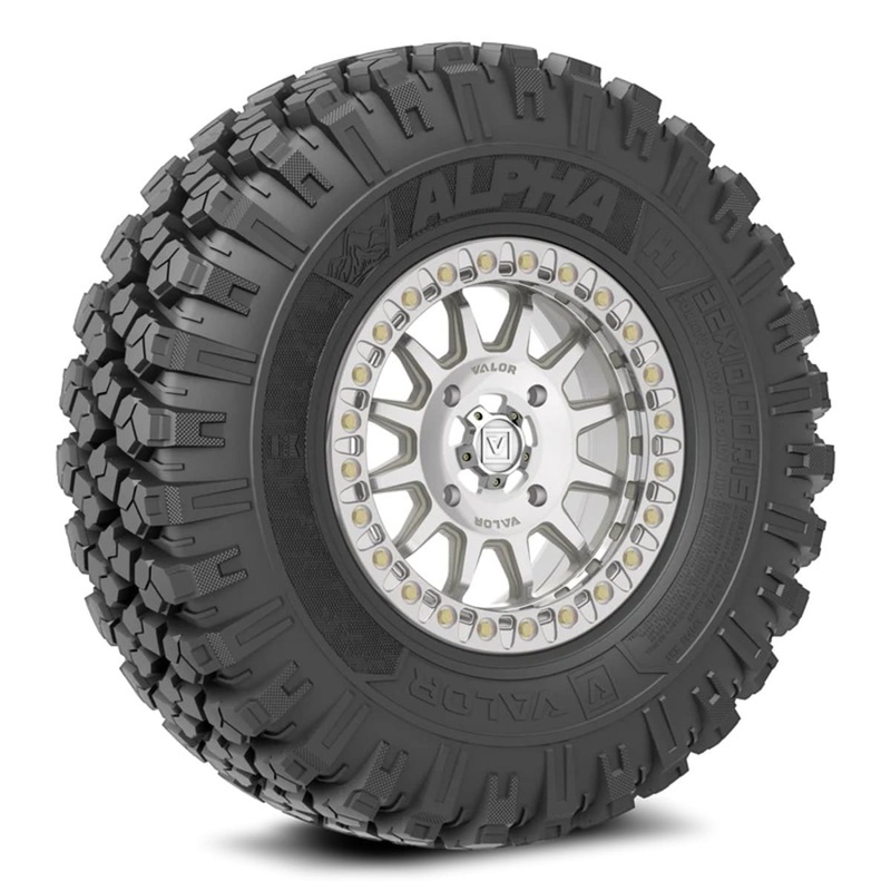 Valor Offroad Alpha on 15×7 V09 RM UTV Wheel & Tire Kit