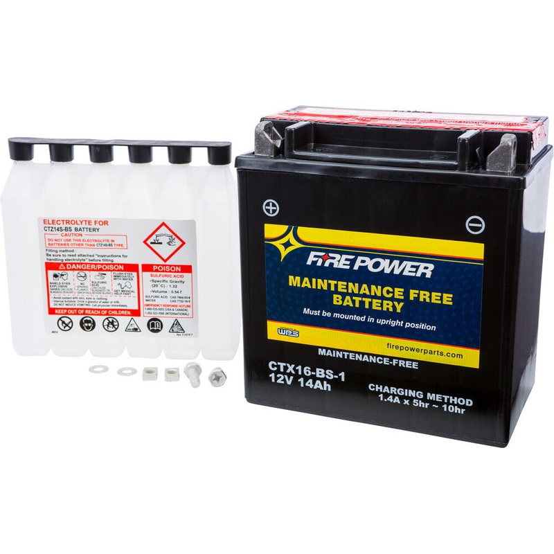 Fire Power Maintenance Free Sealed Battery CTX16-BS-1