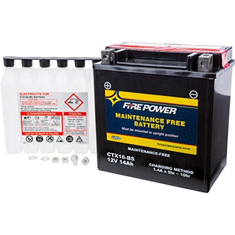 Fire Power Maintenance Free Sealed Battery CTX16-BS