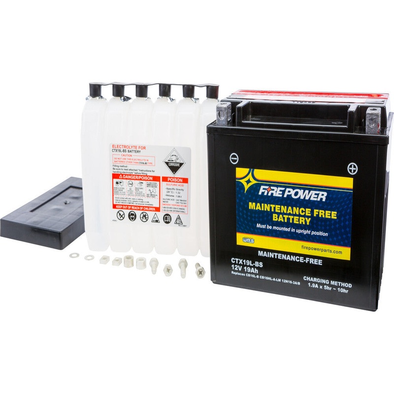 Fire Power Maintenance Free Sealed Battery CTX19L-BS