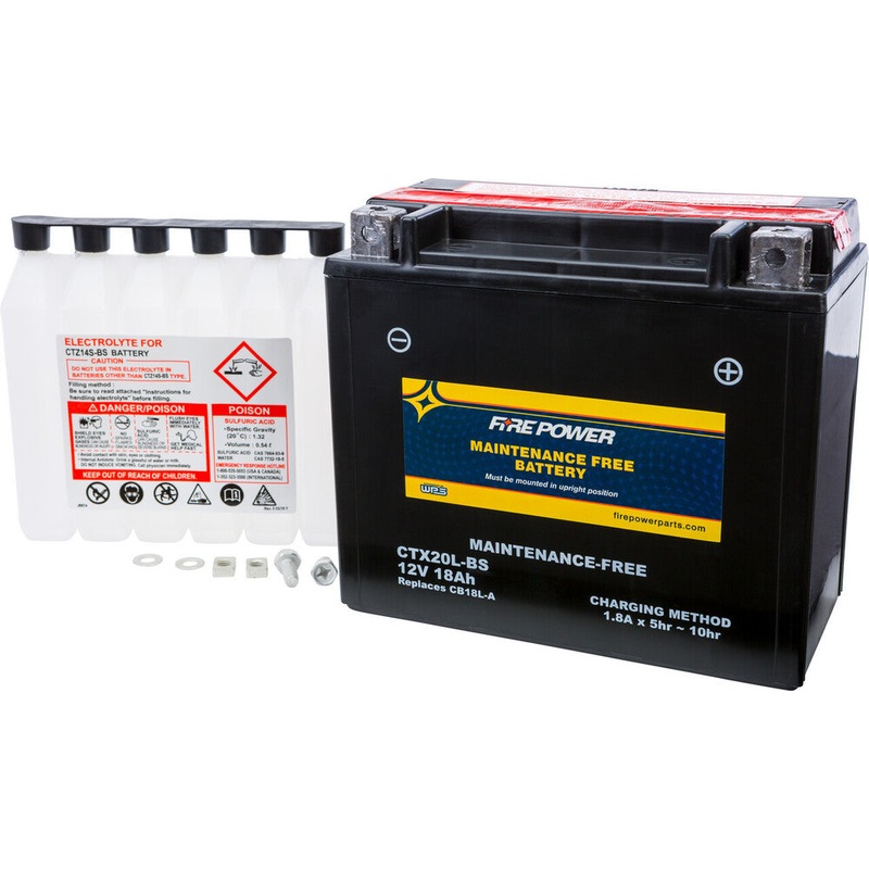 Fire Power Maintenance Free Sealed Battery CTX20L-BS
