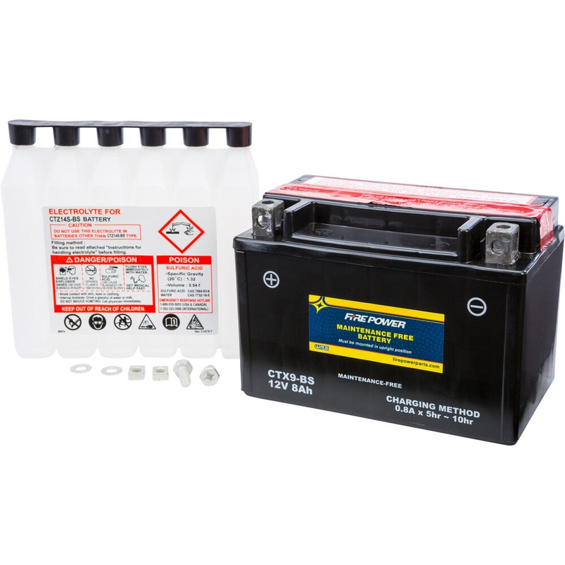 Fire Power Maintenance Free Sealed Battery CTX9-BS