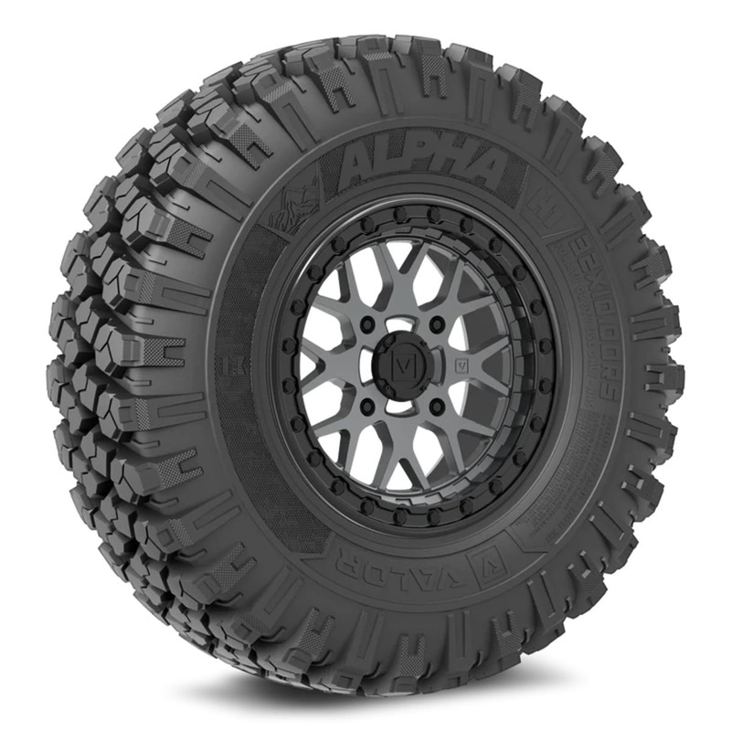 Valor Offroad Alpha on 15×7 V07 SG UTV Wheel & Tire Kit