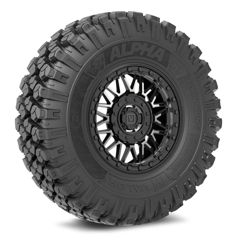 Valor Offroad Alpha on 15×7 V08 DT UTV Wheel & Tire Kit