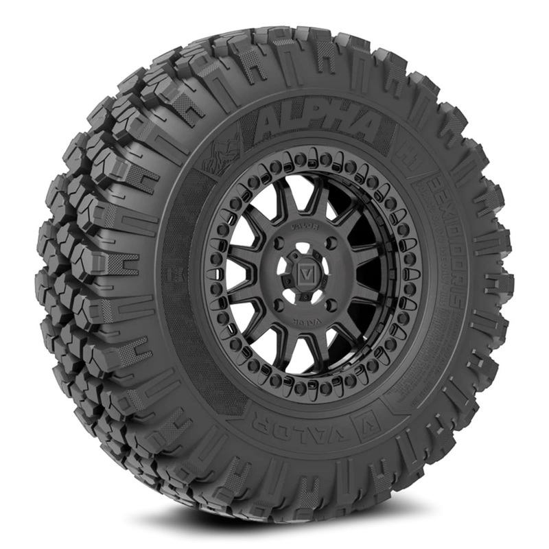 Valor Offroad Alpha on 15×7 V09 BC UTV Wheel & Tire Kit