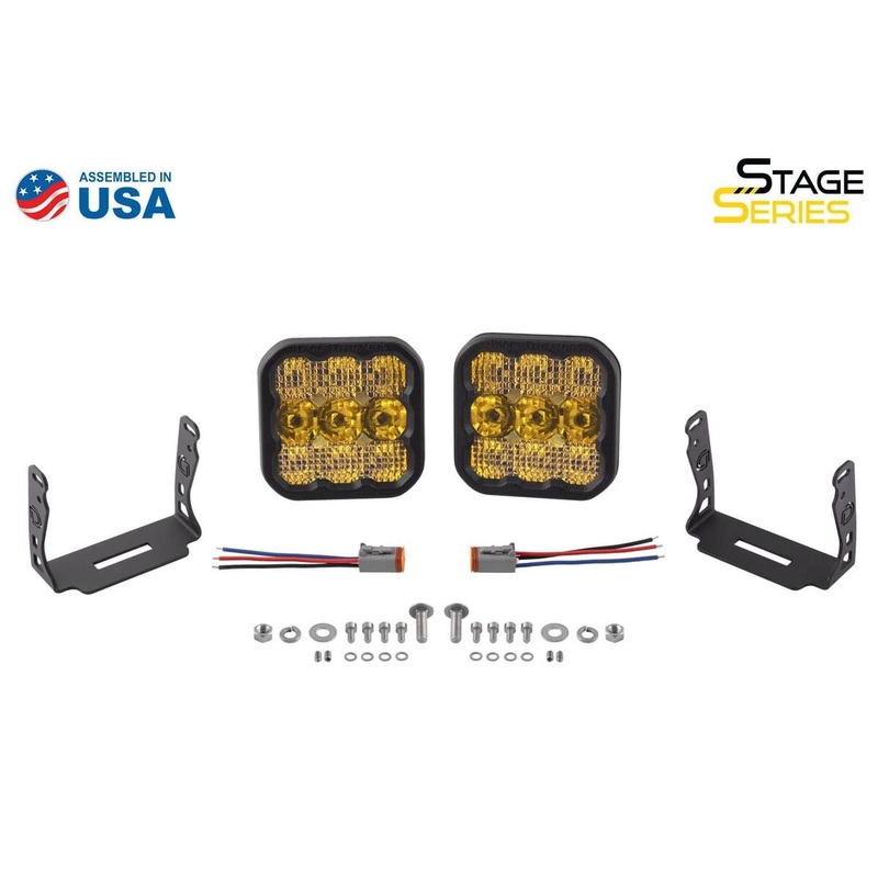Diode Dynamics Stage Series 5 Yellow Sport LED Pod – Pair