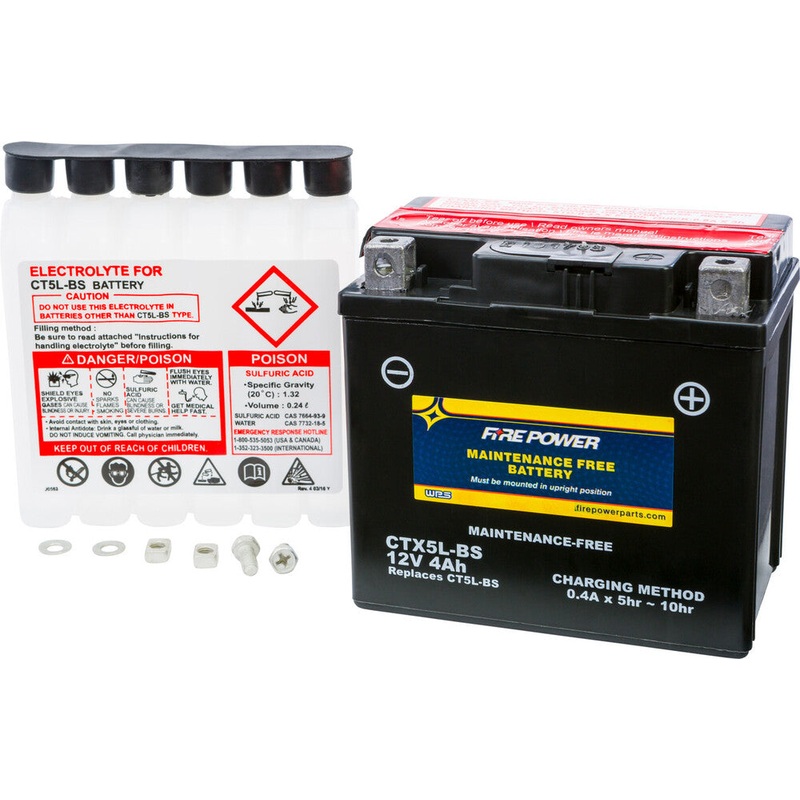 Fire Power Maintenance Free Sealed Battery CTX5L-BS