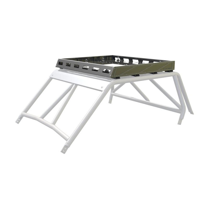 CageWRX ’14-’23 Polaris RZR XP1000/XP Turbo/XP Turbo S 2 Seat Baja Spec Roof Rack – Assembled