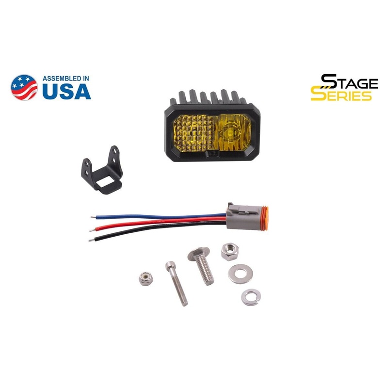 Diode Dynamics Stage Series 2 SAE Yellow Pro Standard LED Pod – Single