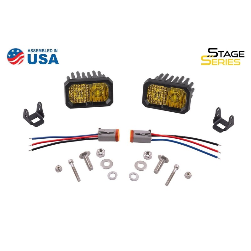 Diode Dynamics Stage Series 2 SAE Yellow Sport Standard LED Pod – Pair