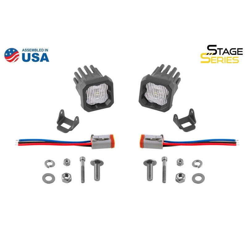 Diode Dynamics Stage Series C1 White SAE Fog Standard LED Pod – Pair