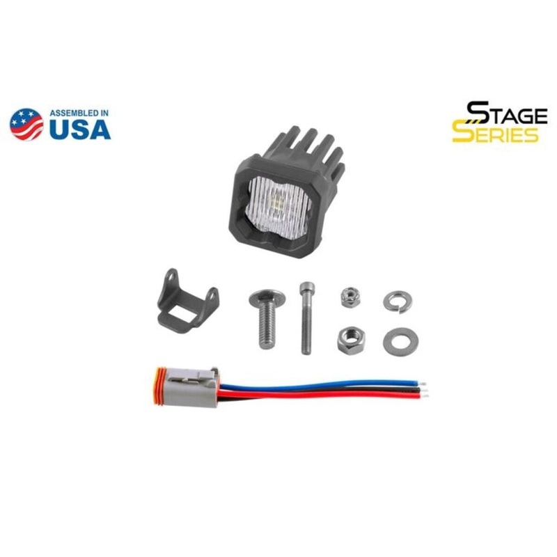 Diode Dynamics Stage Series C1 White SAE Fog Standard LED Pod – Single