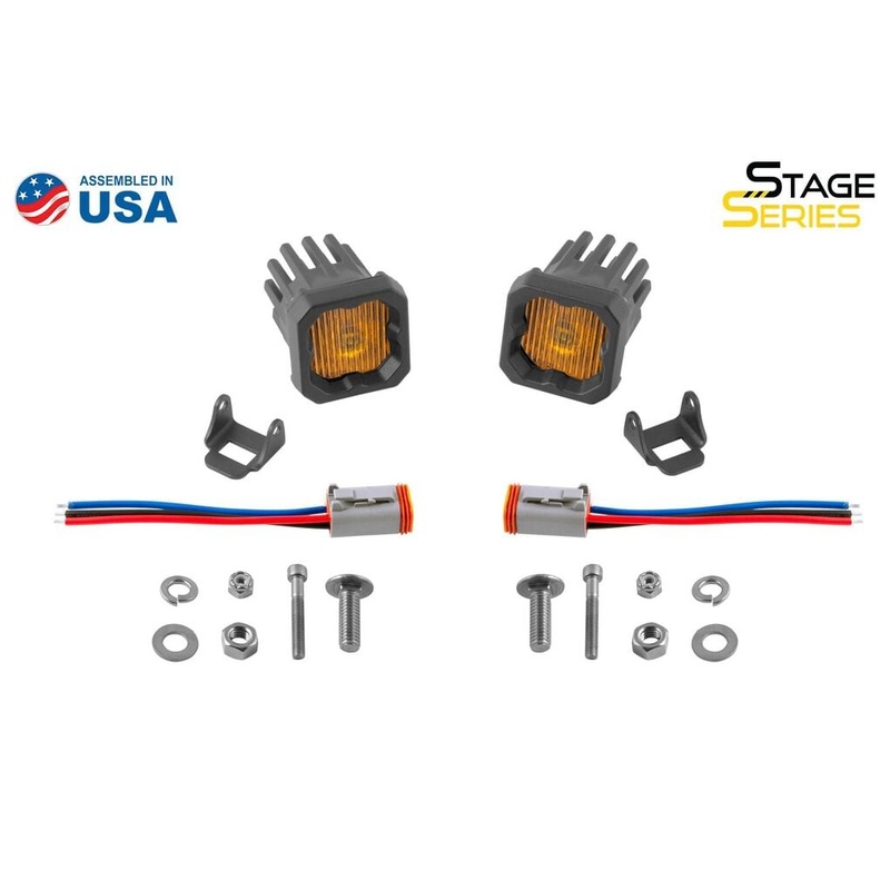 Diode Dynamics Stage Series C1 Yellow SAE Fog Standard LED Pod – Pair