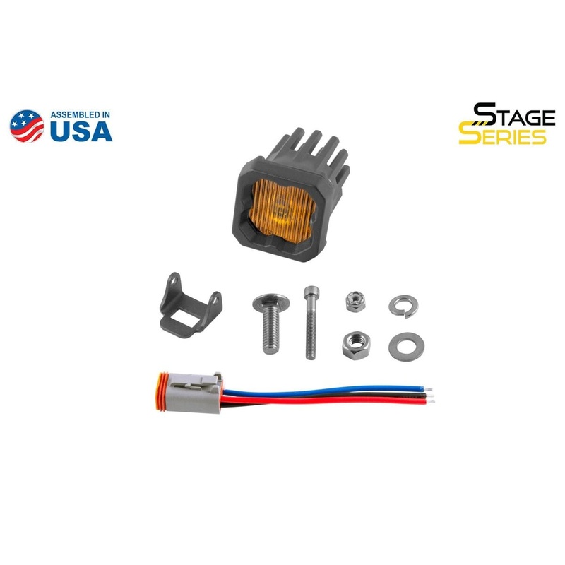 Diode Dynamics Stage Series C1 Yellow SAE Fog Standard LED Pod – Single