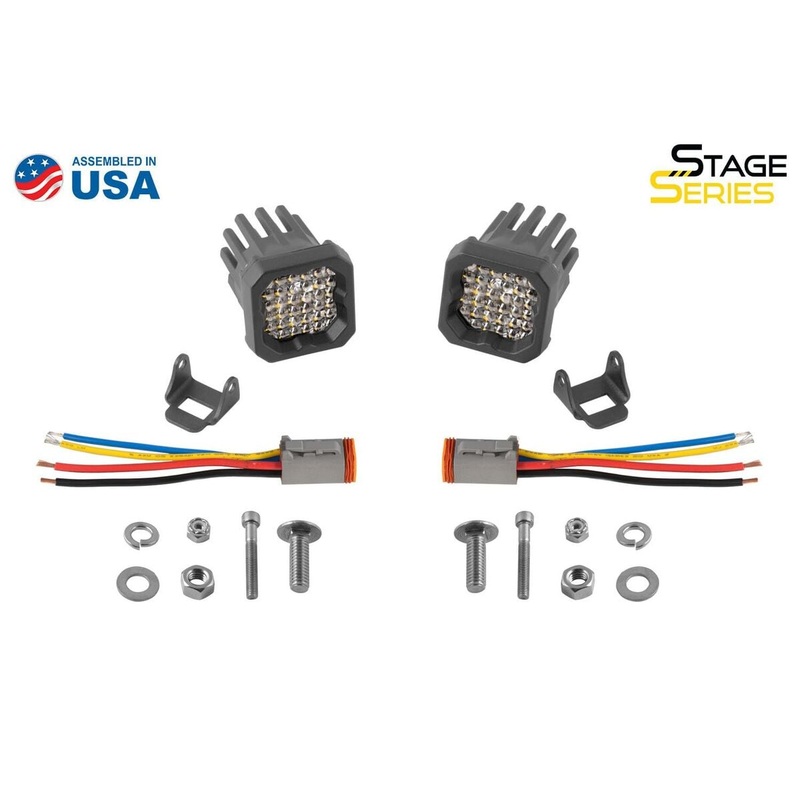 Diode Dynamics Stage Series C1R White Flood Standard LED Pod – Pair