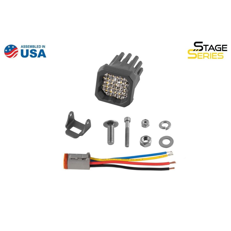 Diode Dynamics Stage Series C1R White Flood Standard LED Pod – Single