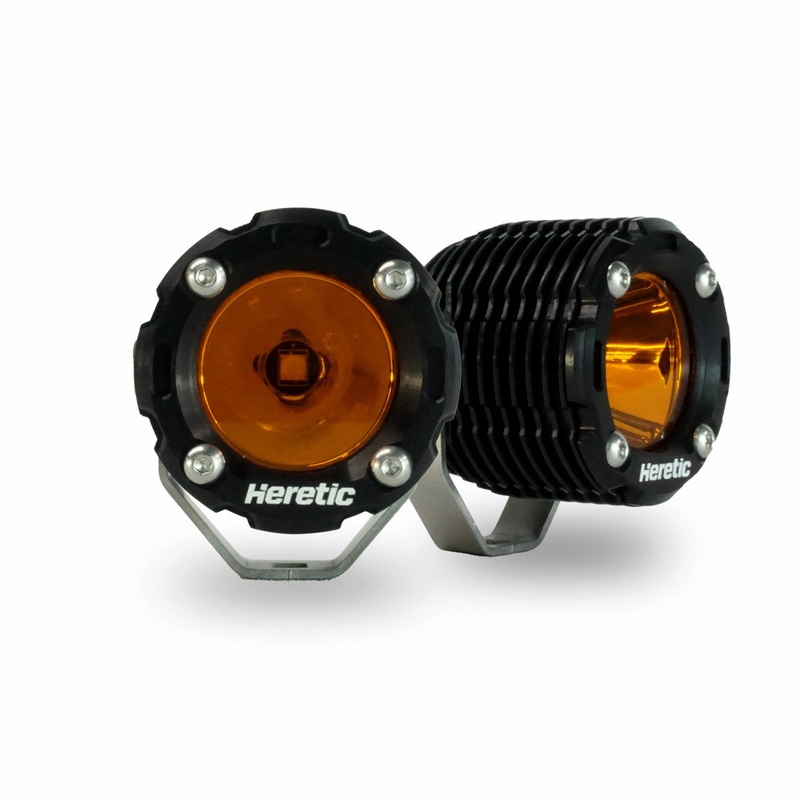 Heretic Studio BA-1R Amber LED Pod Light – Pair