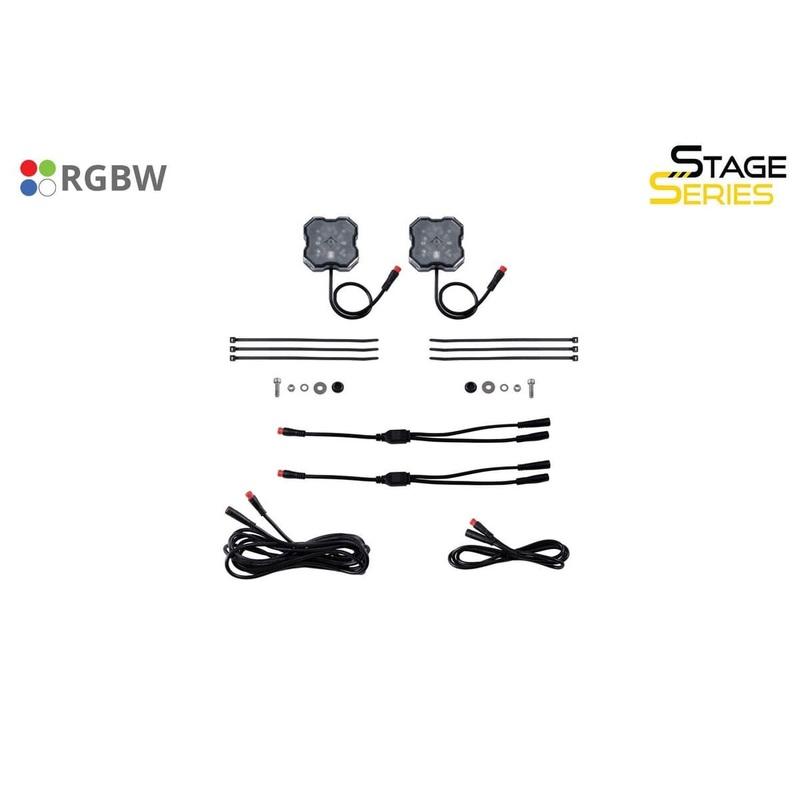 Diode Dynamics Stage Series RGBW LED Rock Light – Pair