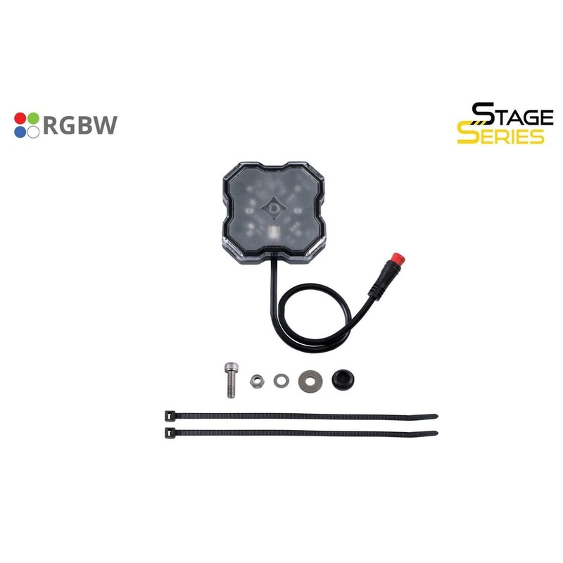 Diode Dynamics Stage Series RGBW LED Rock Light – Single