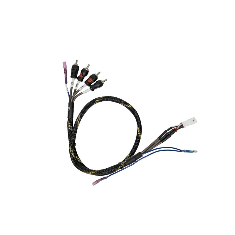 UTV Stereo Can-Am Maverick R Brp Go Front and Rear Rca Output Harness + Remote