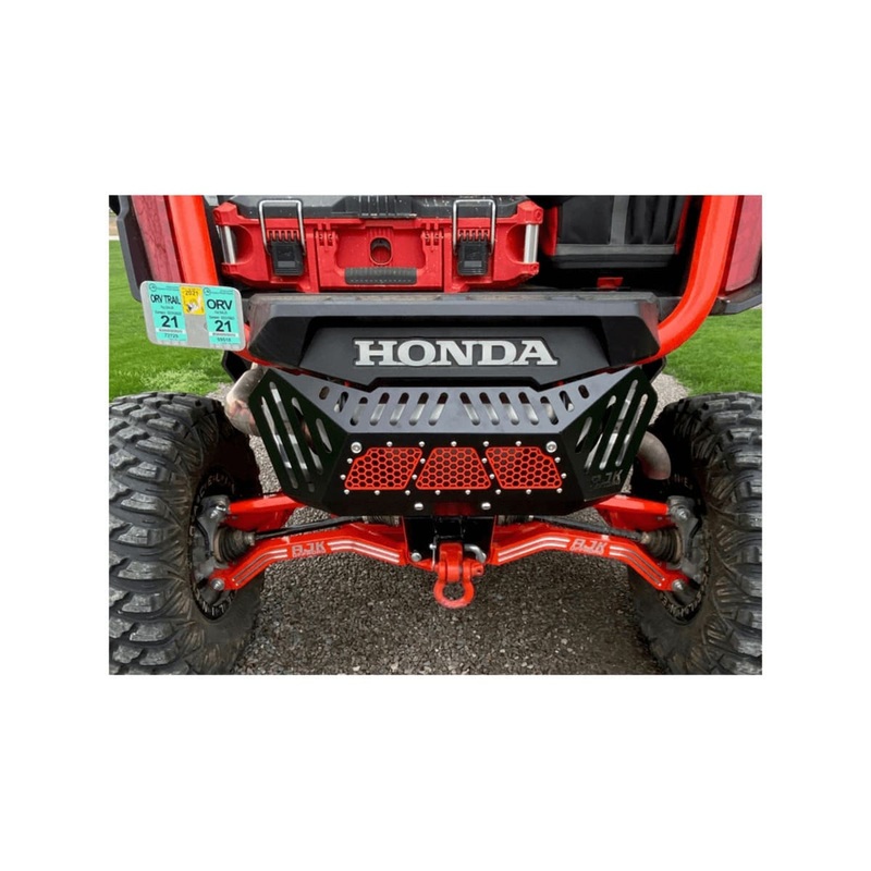AJK Honda Talon Exhaust Cover|Green|Blue|Orange|Red|White|Black|Raw Steel