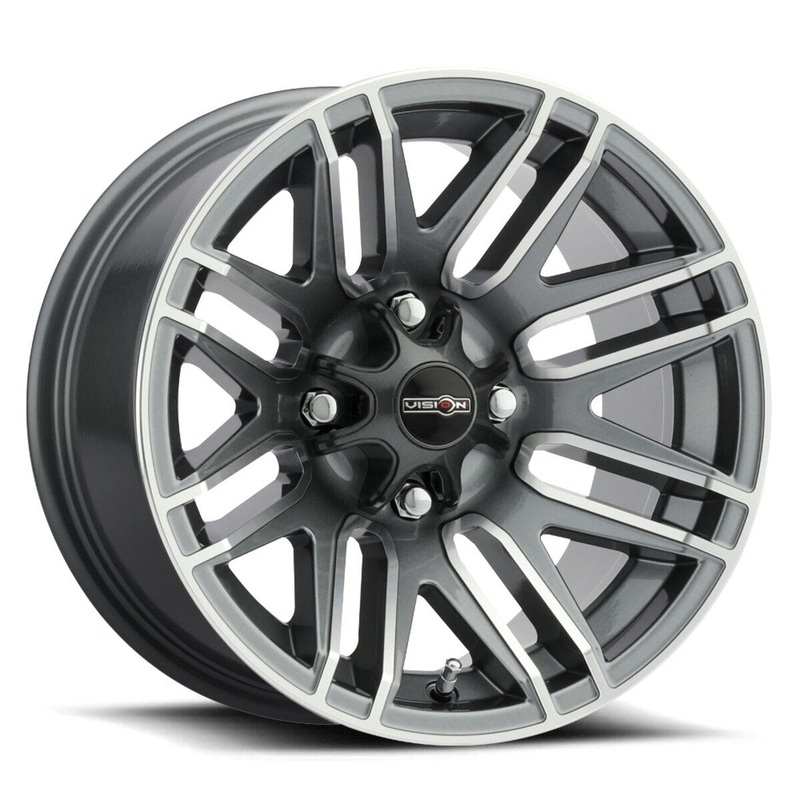 Vision Wheel 4 Lug 112 Assault – Gunmetal Machined Face