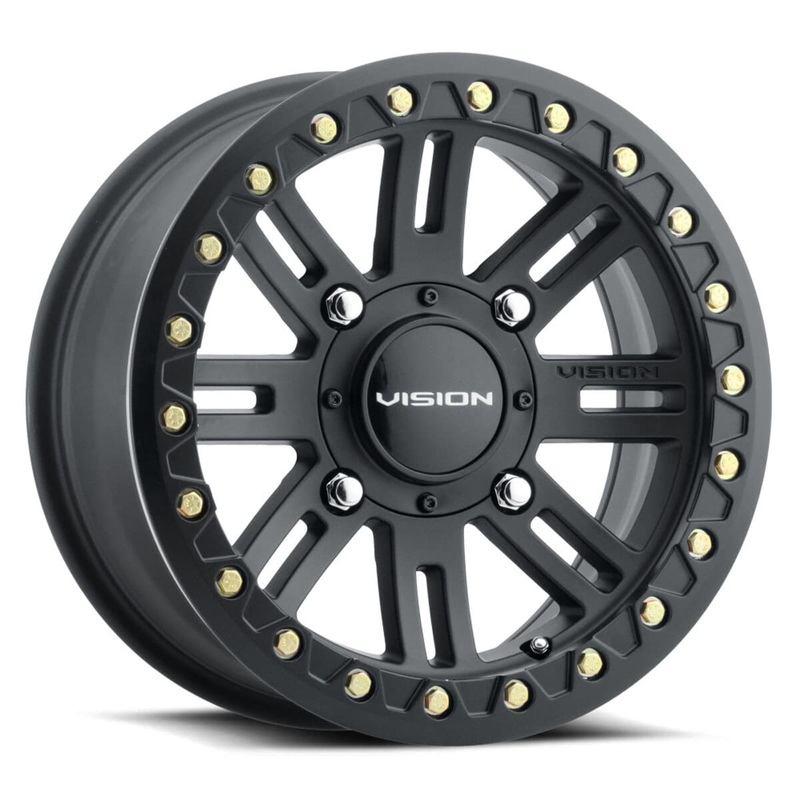 Vision Wheel 4 Lug 356BL Manx 2 Beadlock – Satin Black
