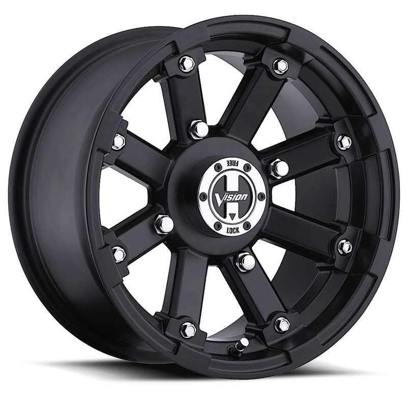 Vision Wheel 4 Lug 393 Lock Out – Matte Black