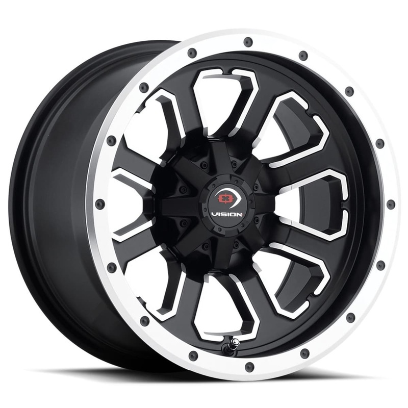 Vision Wheel 548 Commander – Matte Black With Machined Face