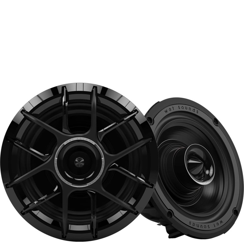 Wet Sounds Zero Series 6.5-inch High-Output Component Style Coaxial Speakers – Black